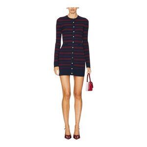 Lovers + Friends Revolve Alainna Striped Dress Size XS Red Navy Lightweight Knit